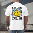Kindergarten Teacher Hippie Smile Face Back School Men's Back Print T-Shirt, gift for family, gift for coworker