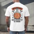 Mad Scientist Pumpkin Science Teacher Halloween Costume Kids Men's Back Print T-Shirt, gift for family, gift for coworker Mad Scientist Pumpkin Science Teacher Halloween Costume Kids Men's Back Print T-Shirt, gift for family, gift for coworker