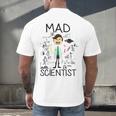 Mad Scientist Shirt Kids Boys Youth Science Teacher Men's Back Print T-Shirt, gift for family, gift for coworker