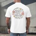Motivational Progress Over Perfection Back To School Teacher Men's Back Print T-Shirt, gift for family, gift for coworker