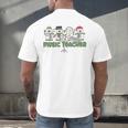 Music Teacher Christmas Holiday Wnter Music Instructor Men's Back Print T-Shirt, gift for family, gift for coworker Music Teacher Christmas Holiday Wnter Music Instructor Men's Back Print T-Shirt, gift for family, gift for coworker