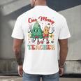 One Merry Teacher Groovy Christmas Tree Pjs Xmas Teacher Men's Back Print T-Shirt, gift for family, gift for coworker One Merry Teacher Groovy Christmas Tree Pjs Xmas Teacher Men's Back Print T-Shirt, gift for family, gift for coworker