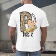 P Is For Pre K Teacher Leopard First Day Of School For Men Women Girls Kids Men's Back Print T-Shirt, gift for family, gift for coworker P Is For Pre K Teacher Leopard First Day Of School For Men Women Girls Kids Men's Back Print T-Shirt, gift for family, gift for coworker