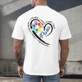 Para Heart Teacher Paraprofessional Paraeducator Men Women Men's Back Print T-Shirt, gift for family, gift for coworker Para Heart Teacher Paraprofessional Paraeducator Men Women Men's Back Print T-Shirt, gift for family, gift for coworker