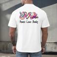 Peace Love Books Librarian Teacher Life Book Library Tie Dye Men's Back Print T-Shirt, gift for family, gift for coworker Peace Love Books Librarian Teacher Life Book Library Tie Dye Men's Back Print T-Shirt, gift for family, gift for coworker