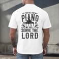 Piano Teacher Pianist Men's Back Print T-Shirt, gift for family, gift for coworker Piano Teacher Pianist Men's Back Print T-Shirt, gift for family, gift for coworker