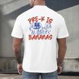 Pre-K Is Bananas Teacher Back To School Chaos Coordinator Men's Back Print T-Shirt, gift for family, gift for coworker Pre-K Is Bananas Teacher Back To School Chaos Coordinator Men's Back Print T-Shirt, gift for family, gift for coworker