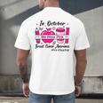 Pre-k Teacher In October We Wear Pink Breast Cancer Men's Back Print T-Shirt, gift for family, gift for coworker Pre-k Teacher In October We Wear Pink Breast Cancer Men's Back Print T-Shirt, gift for family, gift for coworker