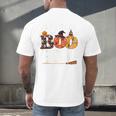 Preschool Boo Crew Teacher Halloween Men's Back Print T-Shirt, gift for family, gift for coworker