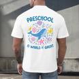 Preschool Is Whale-y Great Preschool Teacher Men's Back Print T-Shirt, gift for family, gift for coworker Preschool Is Whale-y Great Preschool Teacher Men's Back Print T-Shirt, gift for family, gift for coworker