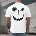 Pumpkin Artist Halloween Art Teacher Men's Back Print T-Shirt, gift for family, gift for coworker Pumpkin Artist Halloween Art Teacher Men's Back Print T-Shirt, gift for family, gift for coworker