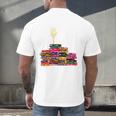 Reading Books Librarian Reader Nerd I'm Ok Teacher School Men's Back Print T-Shirt, gift for family, gift for coworker
