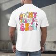 Retro Groovy In My Teaching Era Best Teacher Appreciation Men's Back Print T-Shirt, gift for family, gift for coworker