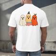 Retro Pencil Ghost Boo Spooky Teacher Halloween Costume Men's Back Print T-Shirt, gift for family, gift for coworker Retro Pencil Ghost Boo Spooky Teacher Halloween Costume Men's Back Print T-Shirt, gift for family, gift for coworker