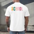 School Psychologist Rainbow Psychology Teacher Men's Back Print T-Shirt, gift for family, gift for coworker School Psychologist Rainbow Psychology Teacher Men's Back Print T-Shirt, gift for family, gift for coworker