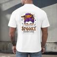 Spooky Paraprofessional Life Halloween Messy Bun Teacher For Men Women Men's Back Print T-Shirt, gift for family, gift for coworker Spooky Paraprofessional Life Halloween Messy Bun Teacher For Men Women Men's Back Print T-Shirt, gift for family, gift for coworker