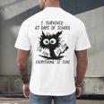 I Survived 67 Days Of School Teachers Students Humor Men's Back Print T-Shirt, gift for family, gift for coworker I Survived 67 Days Of School Teachers Students Humor Men's Back Print T-Shirt, gift for family, gift for coworker