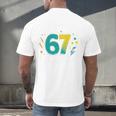 I Survived 67 Days Of School Teachers Students Meme Men's Back Print T-Shirt, gift for family, gift for coworker I Survived 67 Days Of School Teachers Students Meme Men's Back Print T-Shirt, gift for family, gift for coworker