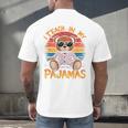 I Teach In My Pajamas Teacher Sunset Bear Retro Men's Back Print T-Shirt, gift for family, gift for coworker I Teach In My Pajamas Teacher Sunset Bear Retro Men's Back Print T-Shirt, gift for family, gift for coworker