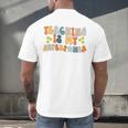Teaching Is My Superpower Vintage Groovy University Teacher Men's Back Print T-Shirt, gift for family, gift for coworker Teaching Is My Superpower Vintage Groovy University Teacher Men's Back Print T-Shirt, gift for family, gift for coworker