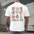 Team TK Teacher Christmas Groovy Smile Face Girl Boy Kid TK Men's Back Print T-Shirt, gift for family, gift for coworker Team TK Teacher Christmas Groovy Smile Face Girl Boy Kid TK Men's Back Print T-Shirt, gift for family, gift for coworker
