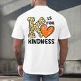 Unity Day K Is For Kindness Anti Bullying Orange Teacher Men Women Kids Men's Back Print T-Shirt, gift for family, gift for coworker