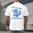 Weird Teachers Build Character Shirt Raccoon Dancing Men's Back Print T-Shirt, gift for family, gift for coworker Weird Teachers Build Character Shirt Raccoon Dancing Men's Back Print T-Shirt, gift for family, gift for coworker