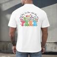 Wildflower Para Floral Paraprofessional Paraeducator Teacher Men's Back Print T-Shirt, gift for family, gift for coworker