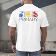 Women Art Teacher Back To School Artist Primary Color Theory Men's Back Print T-Shirt, gift for family, gift for coworker