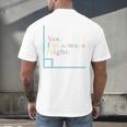 Yes I'm Always Right Math Teacher Geometry Angle Men's Back Print T-Shirt, gift for family, gift for coworker