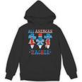 All American Teacher Pencil Coquette Bow USA Flag Teachers Unisex Hoodie, trending gift