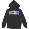 Back To School Neon Checkered Second Grade Colorful Teacher Unisex Hoodie, trending gift