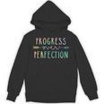 Back To School Progress Over Perfection Motivational Teacher Unisex Hoodie, trending gift