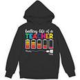 Battery Life Of a Teacher Shirt Thanksgiving Teacher Unisex Hoodie, trending gift