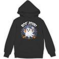 Boo Jour Ghost Halloween French Teacher Cute Coffe Croissant Unisex Hoodie, trending gift