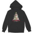 All Booked For Christmas Xmas Tree Teacher Holiday Pajamas Unisex Hoodie, trending gift