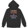 Capital Letters And Periods Bruh Bruh Teacher Women Unisex Hoodie, trending gift Capital Letters And Periods Bruh Bruh Teacher Women Unisex Hoodie, trending gift