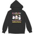 Creepin It Real With Kindergarten Monsters Halloween Teacher Unisex Hoodie, trending gift