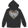 Drama Teacher Heart Pumpkin Ghost Halloween Kids Unisex Hoodie, trending gift