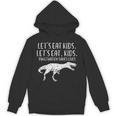 Lets Eat Kids Punctuation Saves Lives Dino Teacher Men Unisex Hoodie, trending gift