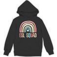 ESL Squad Teacher Crew Team Back To School English Rainbow Unisex Hoodie, Esl Teacher Gifts, English Teacher Gifts, trending gift ESL Squad Teacher Crew Team Back To School English Rainbow Unisex Hoodie, Esl Teacher Gifts, English Teacher Gifts, trending gift