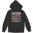 ESL Teacher All Are Welcome Here For Worlds Virtual Teachers Unisex Hoodie, Esl Teacher Gifts, trending gift