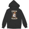 Halloween Teacher Shirts Women School Trick Or Teach Groovy Unisex Hoodie, Groovy Teacher Gifts, trending gift