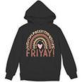 Happy Fri-Yay Friday Lovers Fun Teacher Leopard Rainbow Men Women Girls Kids Unisex Hoodie, trending gift