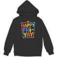 Happy Fri-Yay Teacher Life Weekend Pun Happy Friday Unisex Hoodie, trending gift