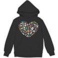Heart Shape Art Teacher And Painting Sketching Artist Unisex Hoodie, trending gift