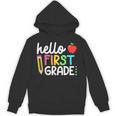 Hello First Grade Team 1st Grade Back To School Teacher Kids Unisex Hoodie, First Grade Teacher Gifts, trending gift Hello First Grade Team 1st Grade Back To School Teacher Kids Unisex Hoodie, First Grade Teacher Gifts, trending gift