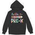 Hello Pre-K Pencil Teacher Student Tie Dye Unisex Hoodie, trending gift Hello Pre-K Pencil Teacher Student Tie Dye Unisex Hoodie, trending gift