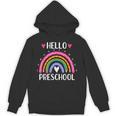 Hello Preschool Teacher Student Girls Rainbow Back To School Unisex Hoodie, trending gift