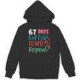 Humor Meme 67 Days Of School Coffee Lover Educator Teacher Unisex Hoodie, trending gift